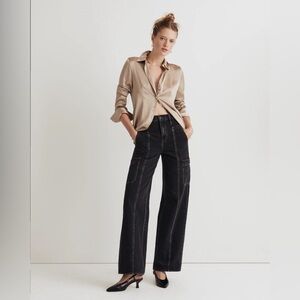 NWT Madewell Baggy Straight Cargo Jeans